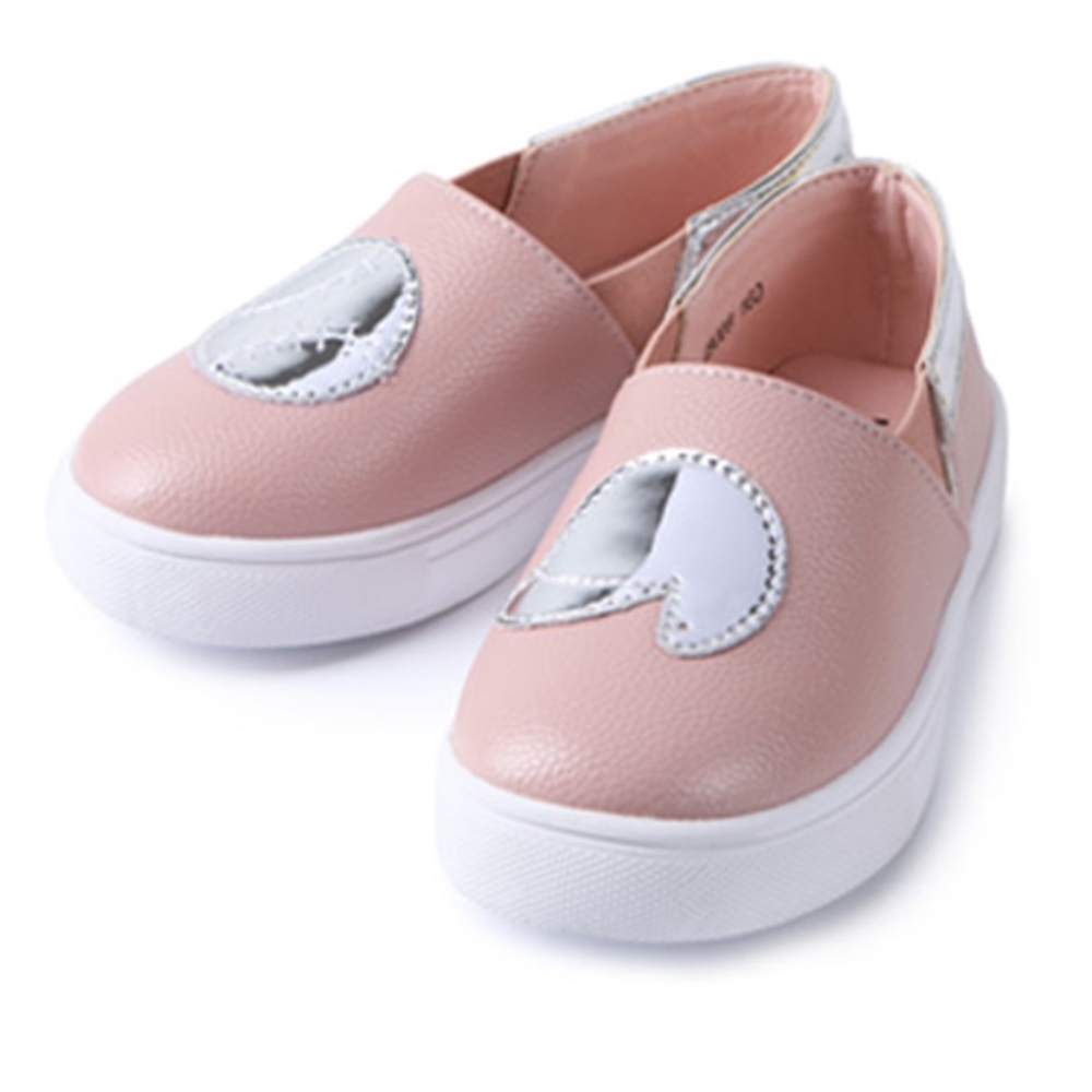 Girls Boys Pink Baseball Slip-on Sneakers